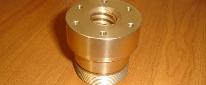 Bronze flange nut with Threaded holes